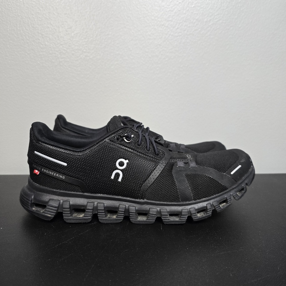 On Shoes Womens Size 8 Black Cloud 6 Performance Running Athletic Sneakers Gym